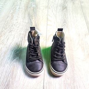 High top trendy sneakers